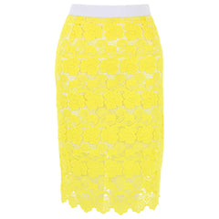 Rebecca Minkoff Yellow Lace Skirt