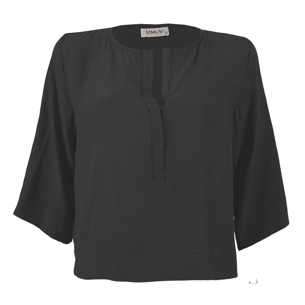 Sam and Lavi Black Cropped Top