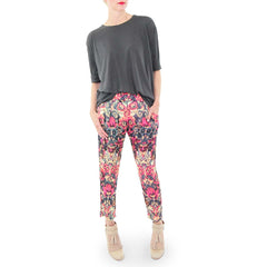 Sam and Lavi Charcoal T-Shirt and Floral Pants