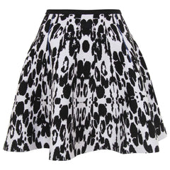 Sachin and Babi Black and White Knit Edge Skirt