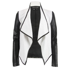 Sachin and Babi Tilla Combo Jacket with Leather Sleeves