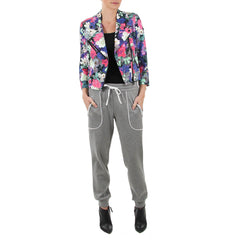 Rebecca Minkoff Floral Wes Moto Jacket