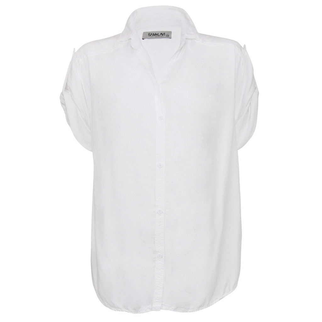 Sam and Lavi Kaitlyn White Button Down Shirt