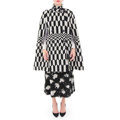 Tracy Reese Black and Taupe Circle Skirt