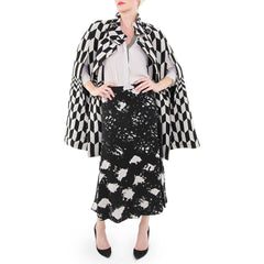 Tracy Reese Black and Taupe Circle Skirt