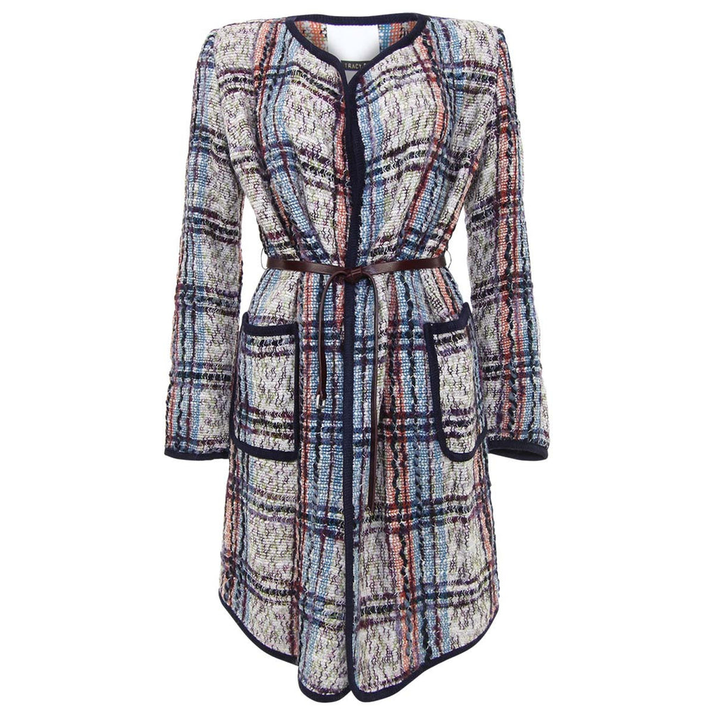 Tracy Reese Tweed Cardigan Coat