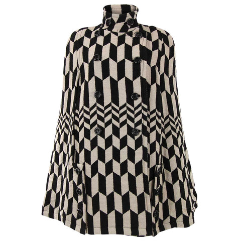 Geometrical Print Cape