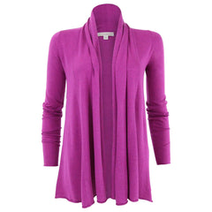 White and Warren Berry Swing Cardigan