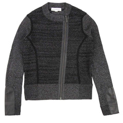 White and Warren Mix Stitch Black Jacket