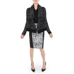 White and Warren Marled Stripe Jacket