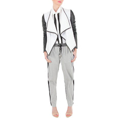 Sachin and Babi Tilla Combo Jacket with Leather Sleeves