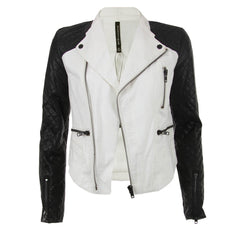 Walter Baker White Denim Contrast Jacket