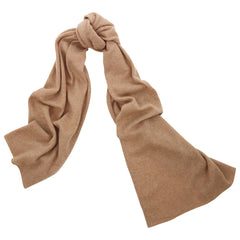 White and Warren Camel Cashmere Scarf