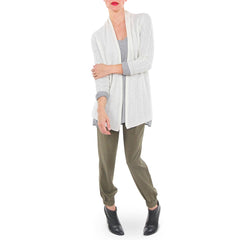 White and Warren Cashmere Cable Knit Sweater