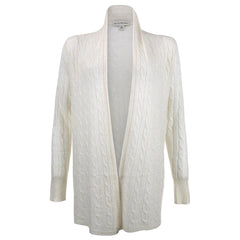 White and Warren Cashmere Cable Knit Sweater