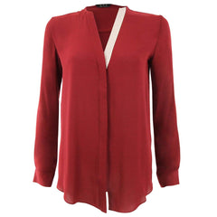 Zoa Crimson Tunic Blouse