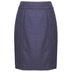 annie griffin navy wool skirt
