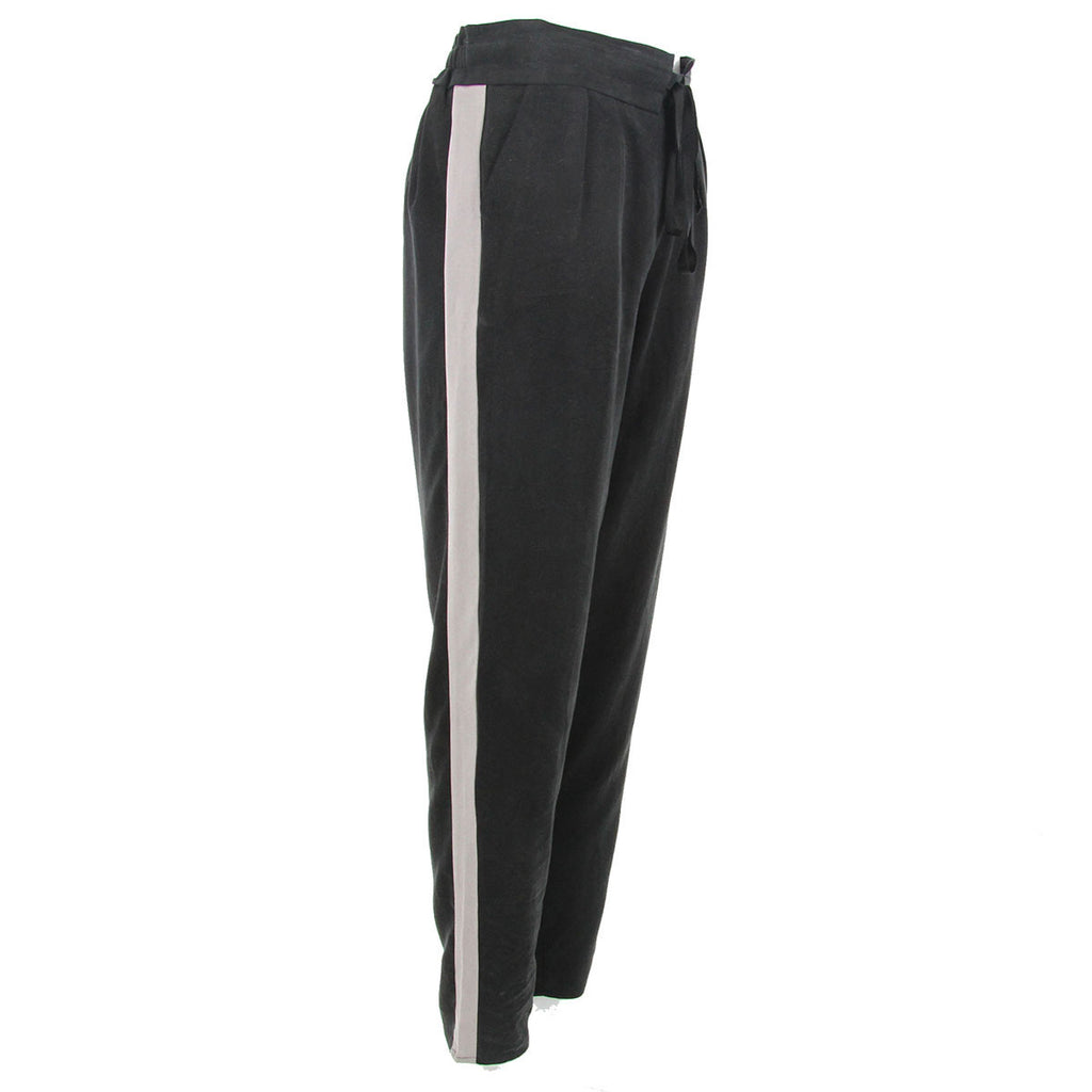 Aryn K Black and Taupe Tuxedo Pants