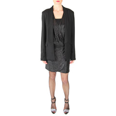 by zoe cocktail dress with sam & lava boyfriend blazer