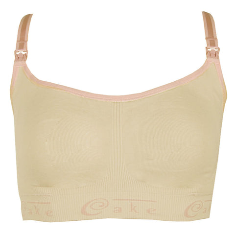 Cotton Candy Seamless Nursing Bra in Beige