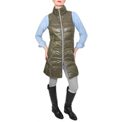 Coatology Olive Green Puffer Vest Nursing Friendly