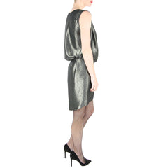 corey lyn calter crossover metallic gold snap front top