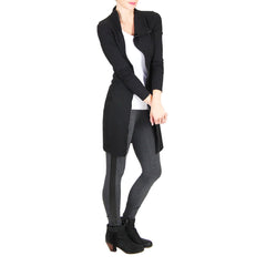 david lerner tuxedo leggings nursing friendly zipper front dress