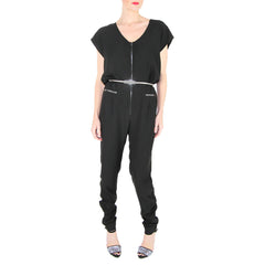 Hunter Bell Justine Jumpsuit in Black nursing friendly