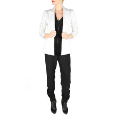 hunter bell winter white jacquard jacket