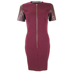 hunter bell zipper dress bordeaux