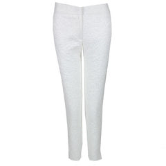 hunter bell white jacquard pants