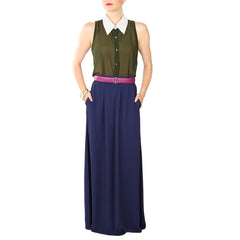 ark and co sheer blouse with hutch maxi skirt