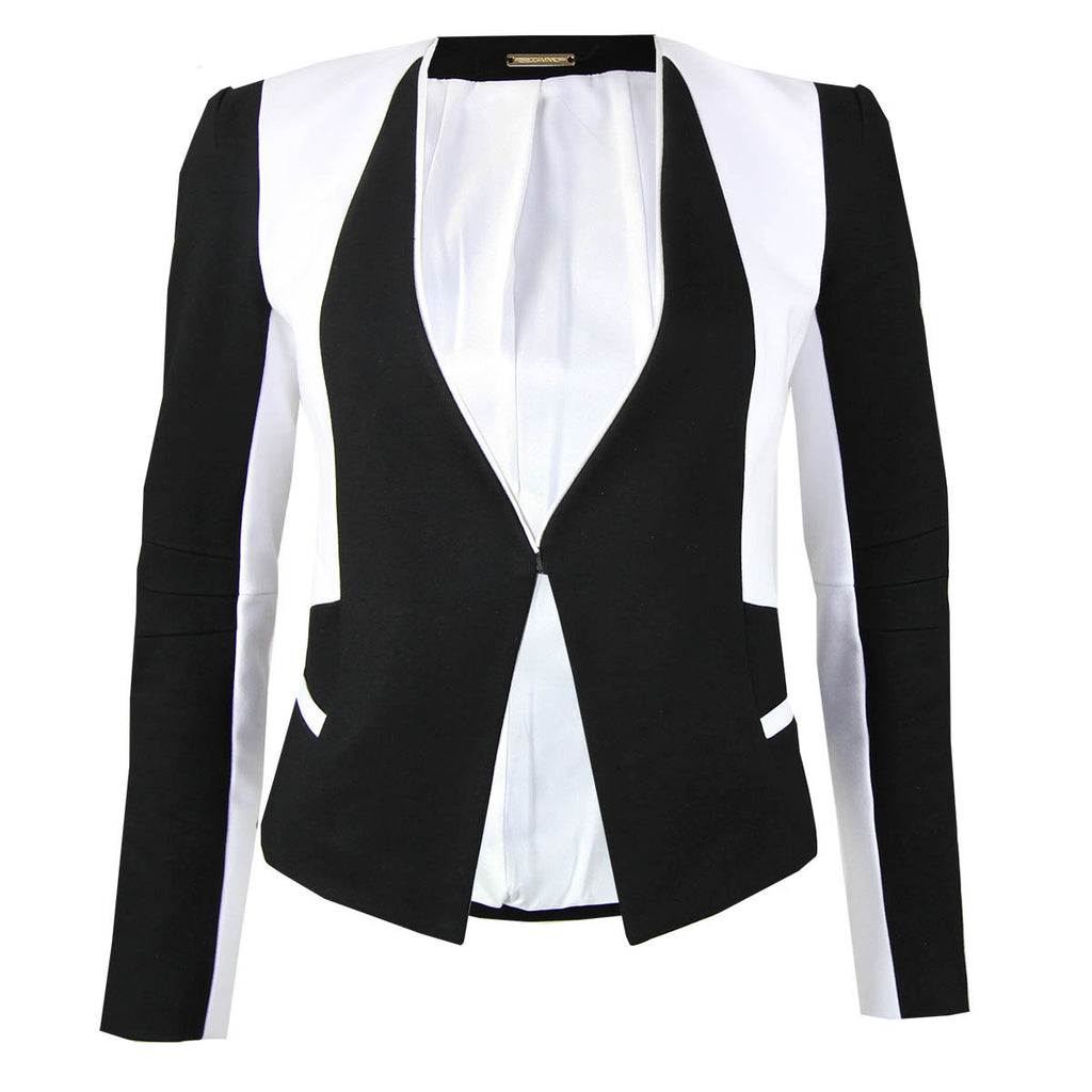 Rebecca Minkoff Black and White Victor Jacket