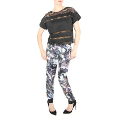 sachin and babi printed elastic waist penelope pants