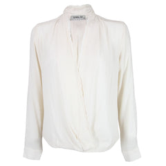 sam and lavi ivory snap front nursing top
