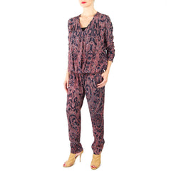 sam & lavi paisley print snap front blouse paisley print pants