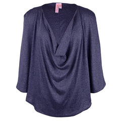 sweet pea knit cape cowl neck top