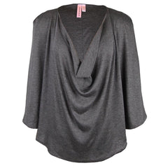 sweet pea cowl neck top knit cape