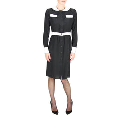 tucker by gaby basora black and white nursing friendly dress