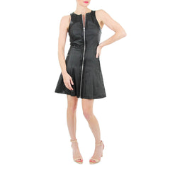 Walter Baker Vegan Leather Zipper Front Easy Access Dress