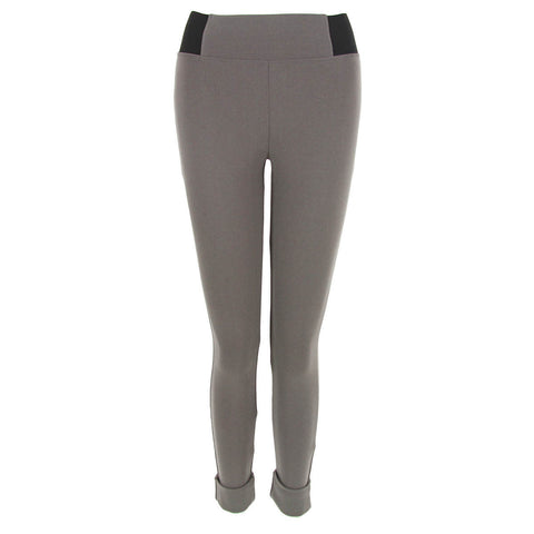Rolled Cuff Legging - Grey