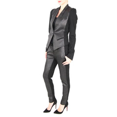 yoana baraschi black metallic tuxedo