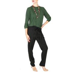 zoa blouse annie griffin black pants